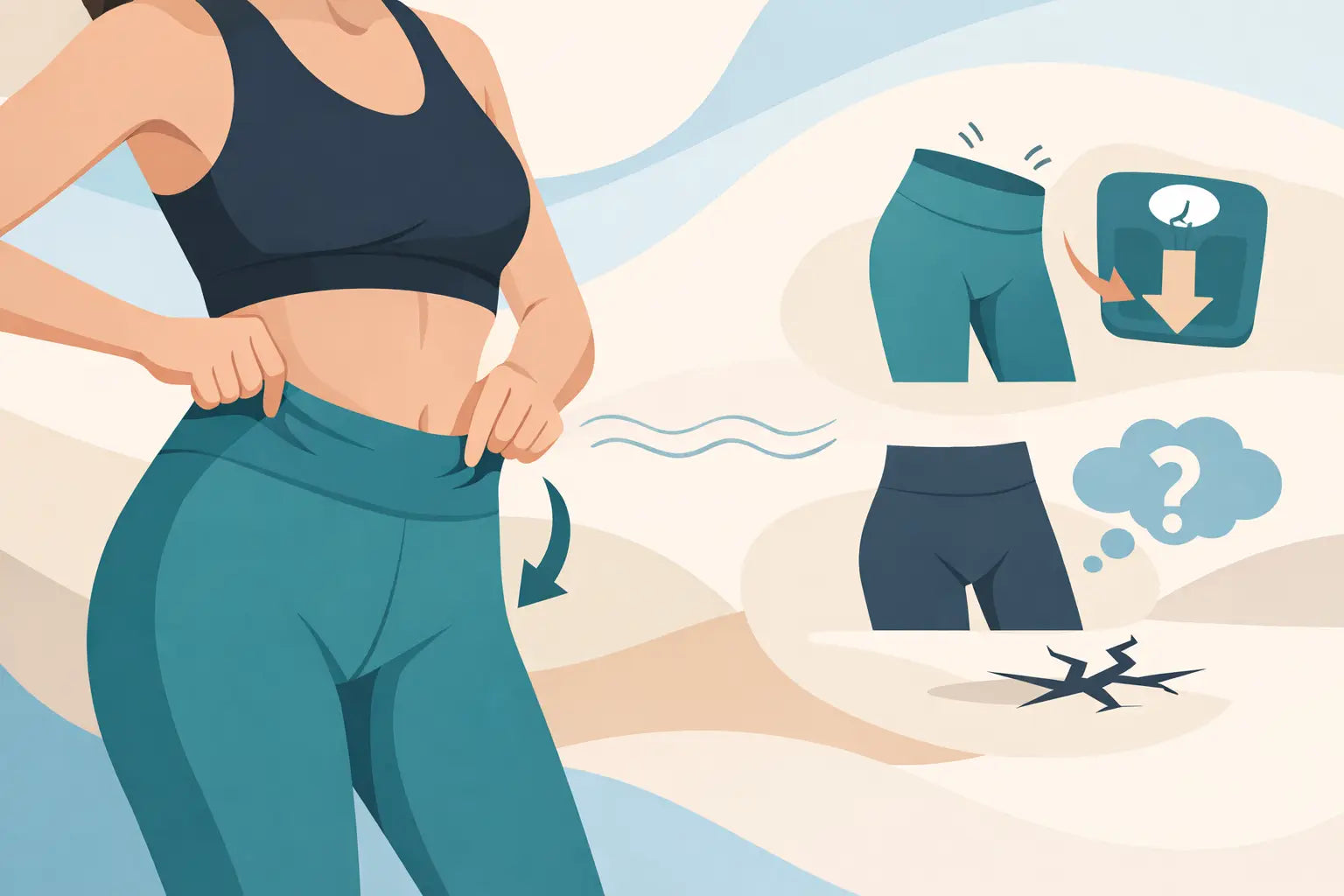 Why Do My High Waisted Leggings Keep Falling Down?